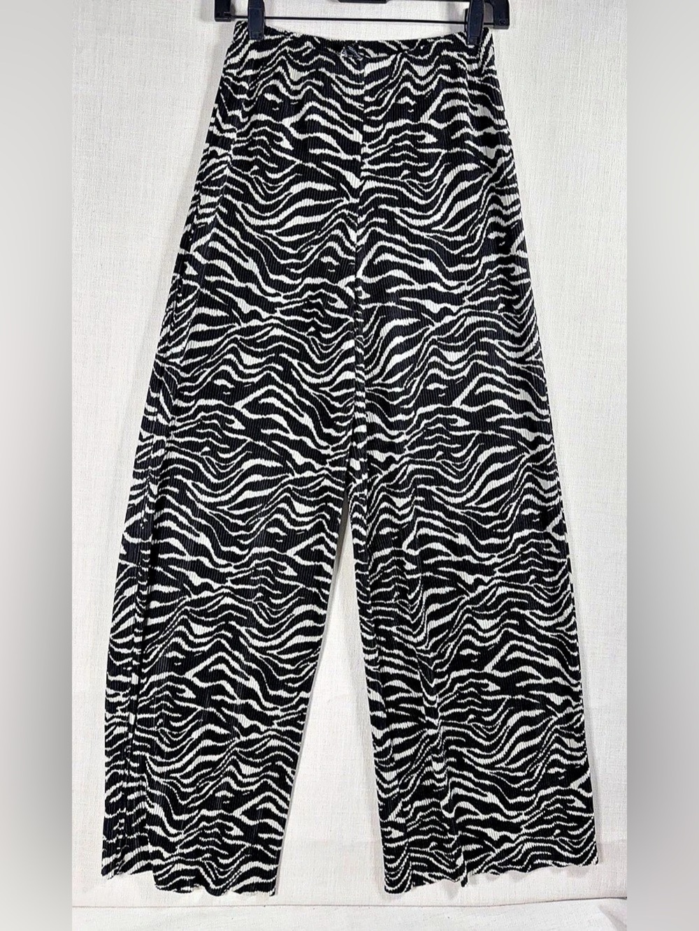 Zara Wide Leg Zebra Print Pants